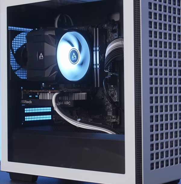 Szd s590 white atx gaming case full build